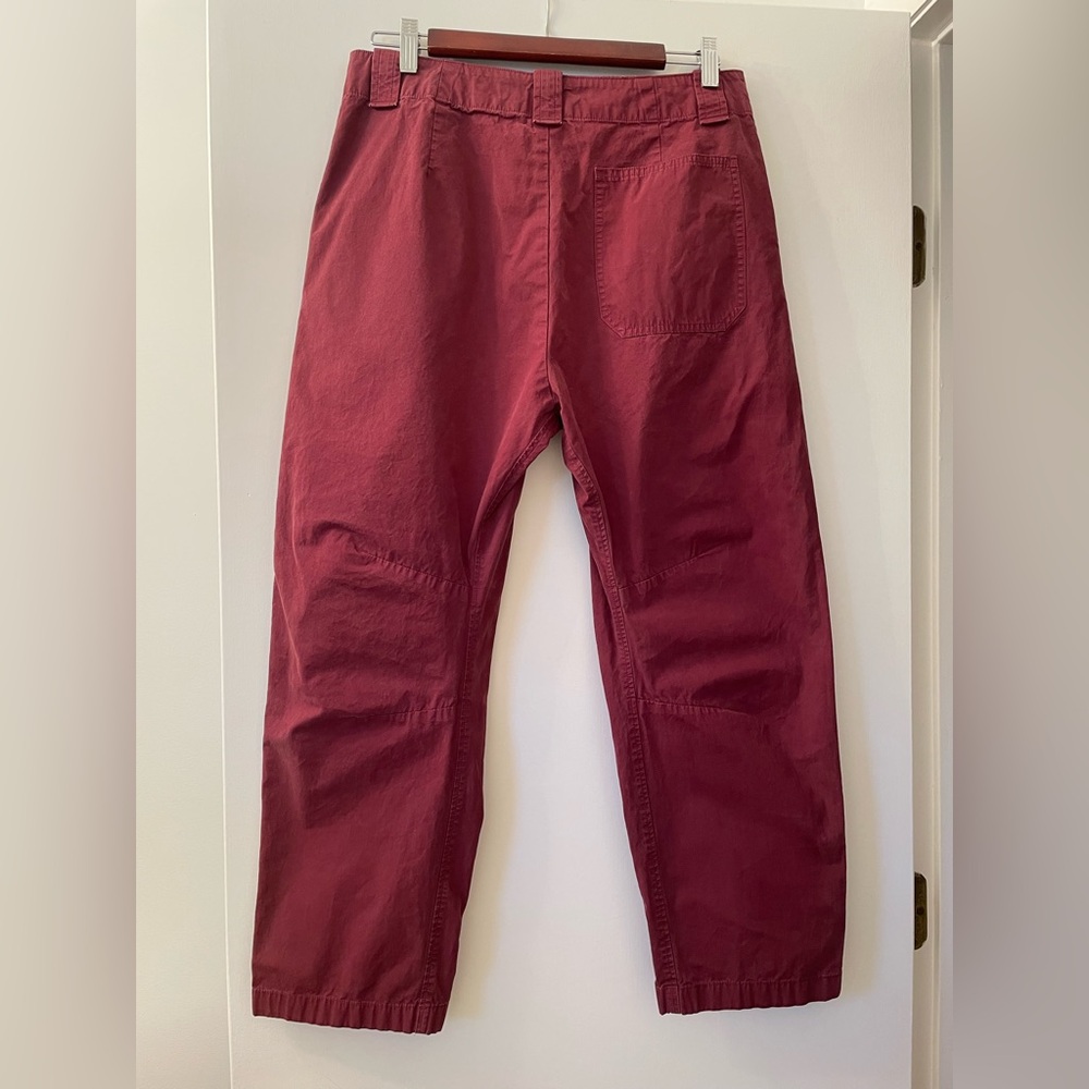 Rag & Bone burgundy Leyton barrel pants Size 6